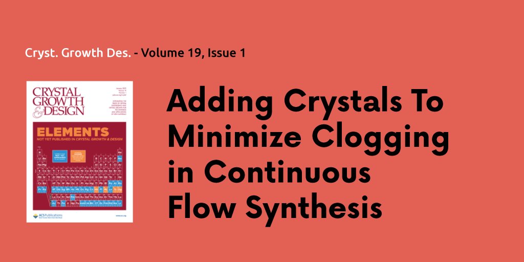 syrris's tweet image. This paper describes a new method of mitigating uncontrolled clogging in #continuousflow #synthesis by adding crystals into the reactant stream. Research was performed using Asia pumps &amp;amp; proved that it is a better &amp;amp; faster way to form crystals. ow.ly/b6cQ50BM8Uf