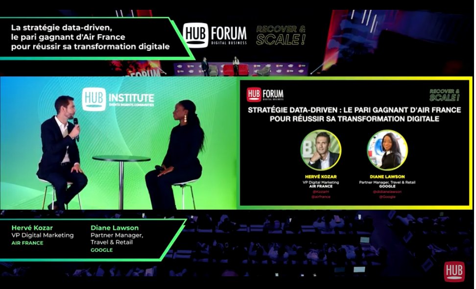 On enchaîne avec le témoignage de Hervé Kozar, VP Digital Marketing de <a href="/airfrance/">Air France</a>. Sujet très intéressant avec un acteur du secteur de l'aviation, très touché par la crise sanitaire. 

#MBADMB #AirFrance #HUBForum