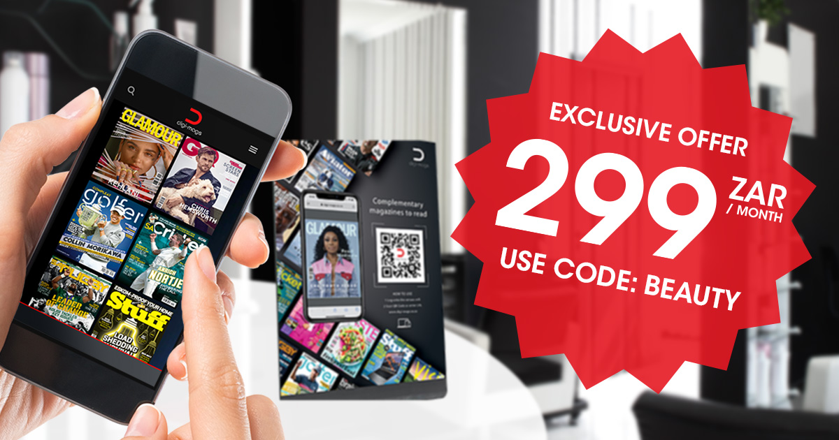 Unlimited access to top newspapers and magazines with Digi-Mags for only ZAR 299 per month – Use offer code BEAUTY: digimags.co.za