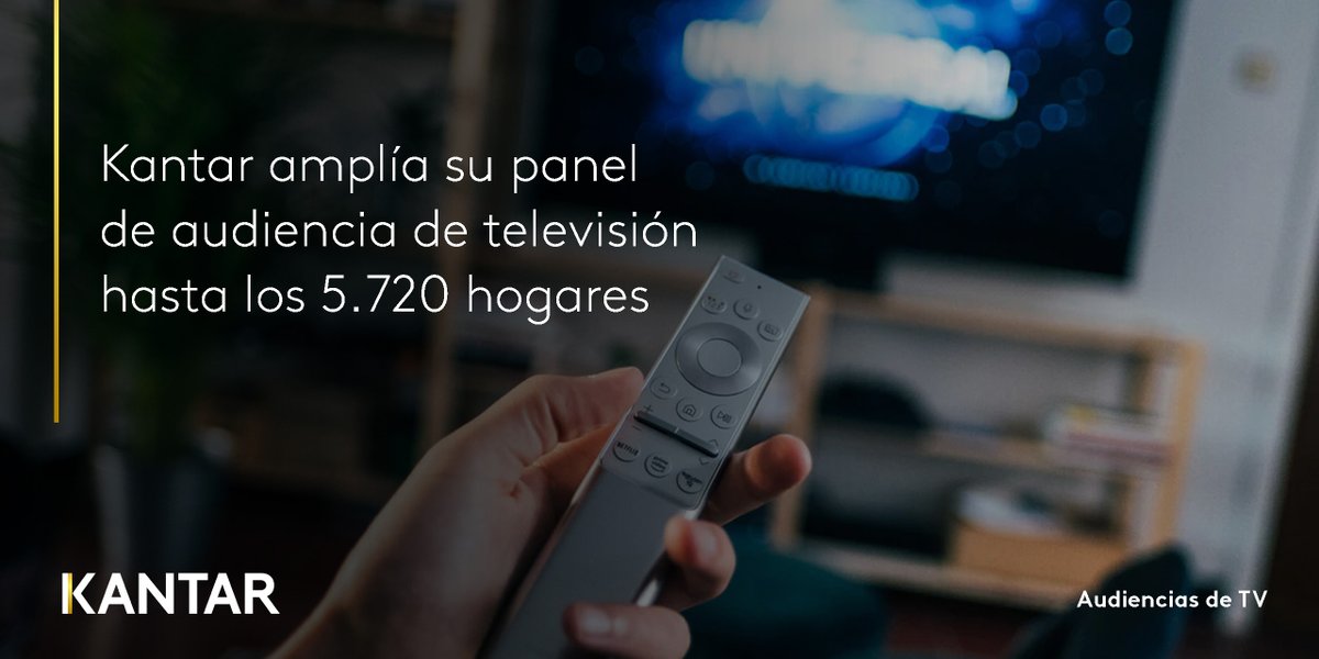 Kantar_ES's tweet photo. Kantar amplía su panel en 845 hogares para conseguir una mejora de la representatividad y mayor robustez en los datos de audiencia. Accede a la nota de prensa aquí 👉https://t.co/Ts0YR4tvII

#Audiencias #TV https://t.co/QzEJPVD7XE