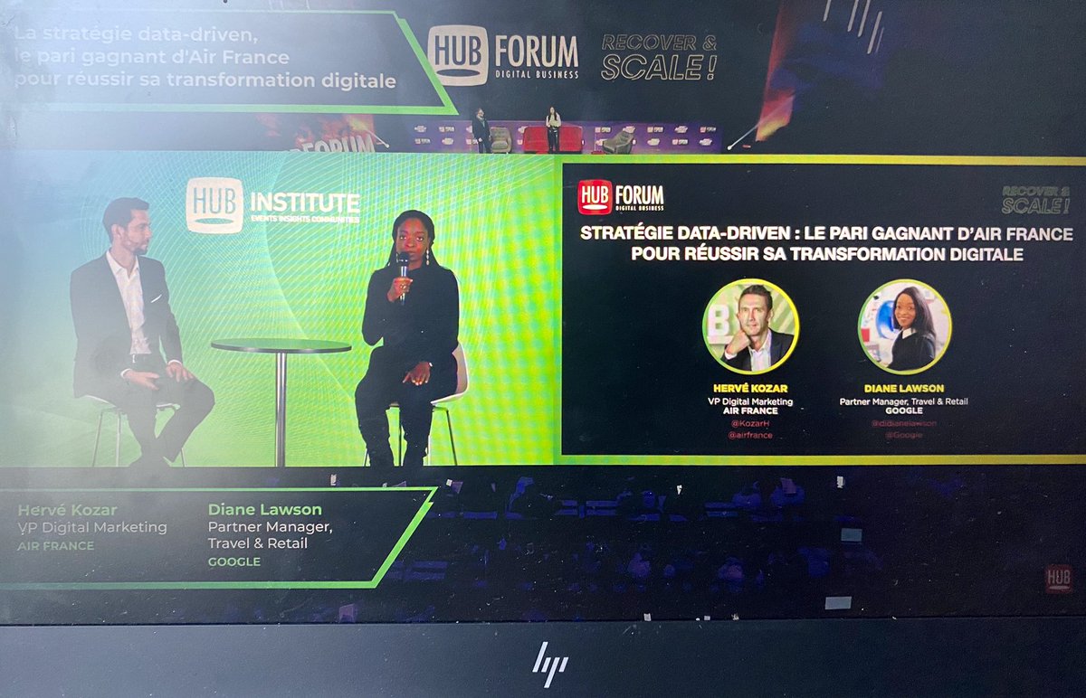 💬 « Les clients sont aujourd’hui versatiles et leur attention est en moyenne de 8 secondes d’où l’importance d’être impactant dans nos communications » Hervé Kozar, VP Digital Marketing chez <a href="/airfrance/">Air France</a> 

#HUBFORUM #mbadmb #TransfoDigitale