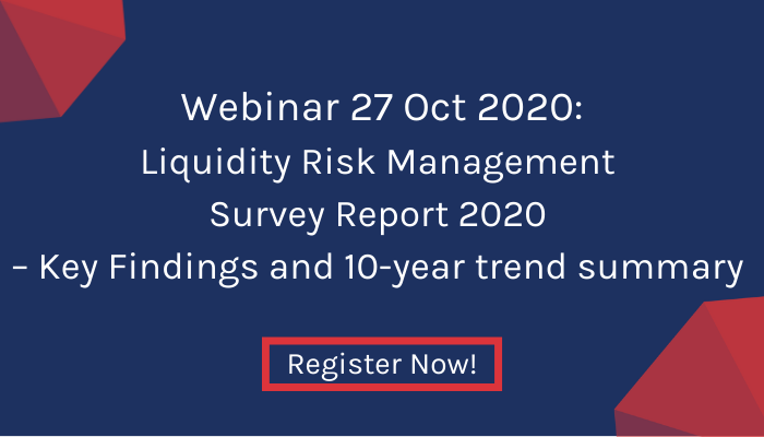 Webinar Registration open for banking professionals: Liquidity Risk Management Survey Report 2020 – Key Findings and 10-year trend summary - Register Now! register.gotowebinar.com/register/82167…