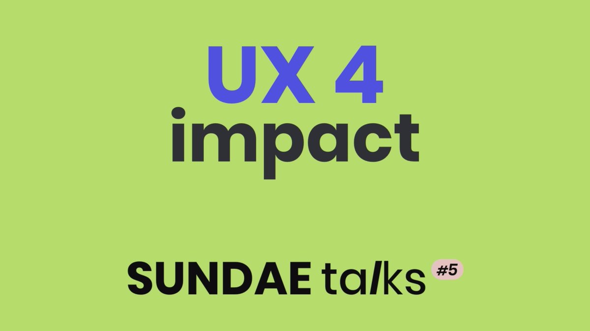 nhellberg's tweet image. Our very own UX conference just started in its 5th edition. For the first time it's happening just online but already with a great atmosphere. 🥳

#SUNDAEtalks #UX4Impact