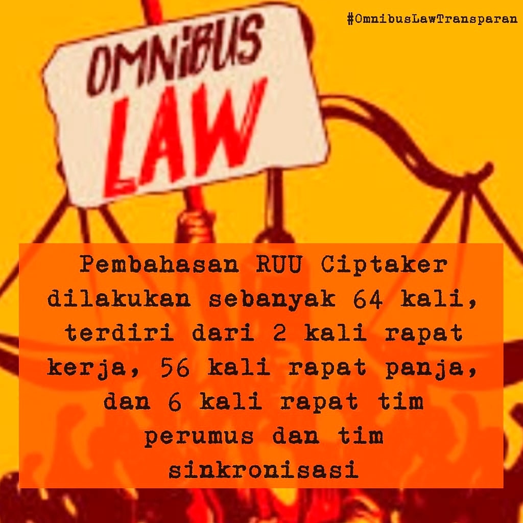 Pembahasan Omnibus Law RUU Ciptaker dilakukan melalui serangkaian rapat dan dipastikan mengutamakan kepentingan nasional. Prosesnya transparan, kolaboratif, sangat hati-hati dan sudah sesuai aturan, kawan. Mari kita bijaksana dan jangan mudah terprovokasi
#OmnibusLawTransparan
