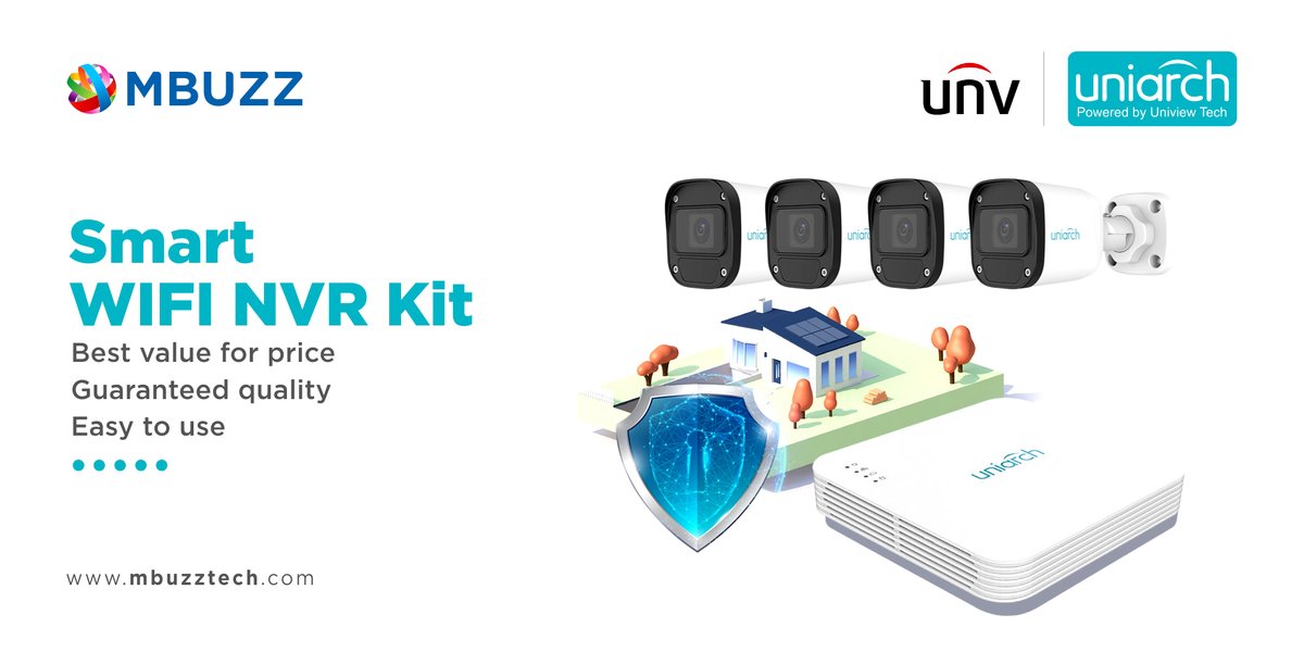 MBUZZTech's tweet image. UNIARCH Wi-Fi NVR IP Camera kit.🔐👀
Monitor your home and business from anywhere with your smartphone.
.
👇
For Trade Enquiry
📧:marketing@mbuzztech.com
.

#NVR #NVRKIT #WIRELESSCCTV #EASYTOINSTALL #SECURITY #AFFORDABLECCTV #CCTVPACKAGE