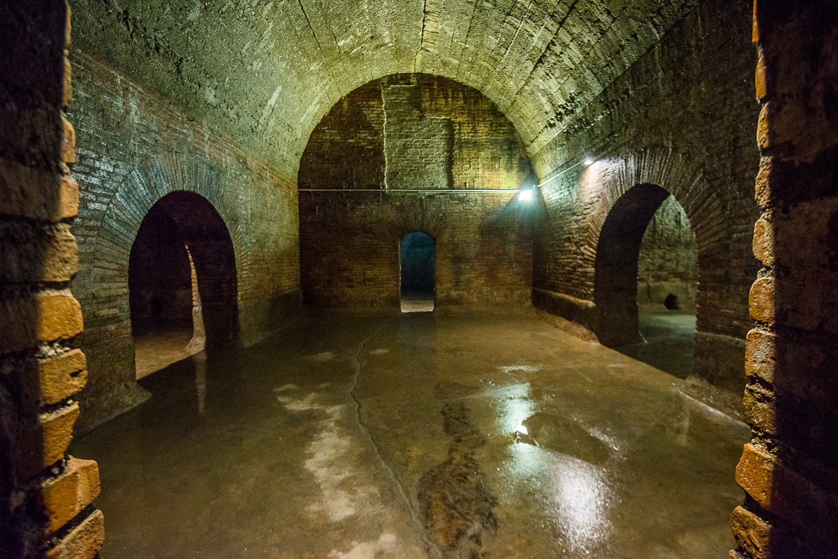 Siete mai entrati nelle Cisterne romane di #Fermo, nelle #Marche? Questo straordinario complesso architettonico fu realizzato in età augustea. 
Si attraversano 30 stanze comunicanti in tre file parallele. 
Fanno parte del circuito dei @Musei_di_Fermo.
 
#archeologia #archeolover