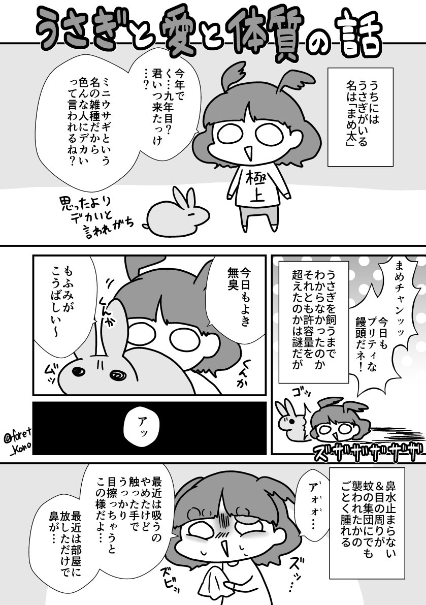 うさぎと愛と体質の話 