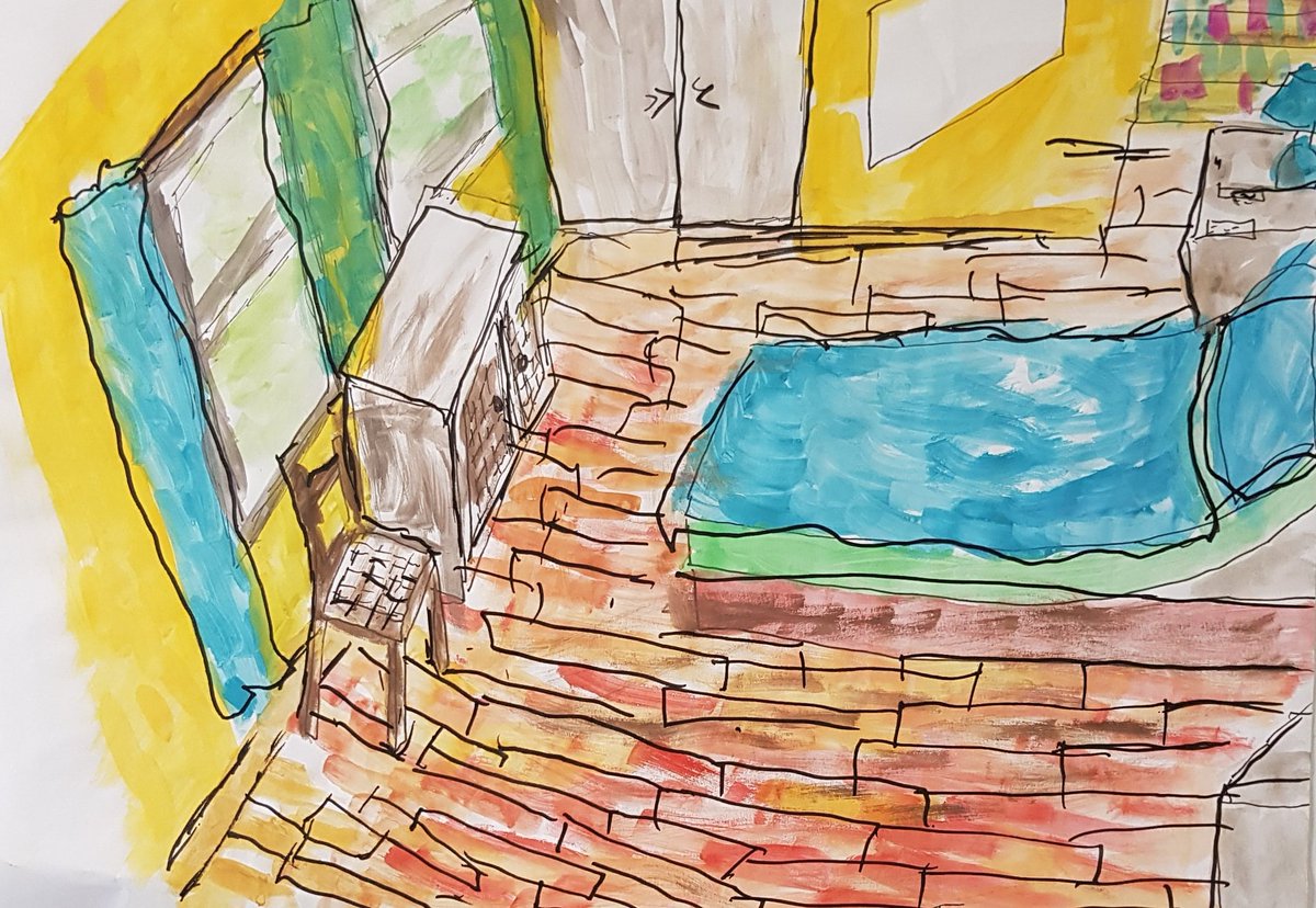 One of our wonderful participants living with dementia created some excellent artwork during the Covid-19 lockdown via @zoom_us  #community #mentalhealth #metalsouthend #dementia #endalzheimers #endalz  #metalartschool #metal #art #arty #essexartist  #netparkwellbeingproject