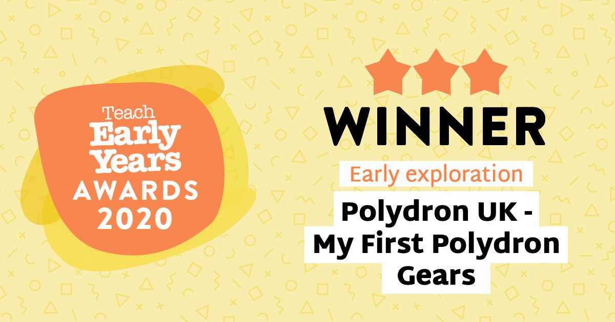 TeachEarlyYrs's tweet photo. CONGRATULATIONS to @polydronuk our 3 star winner within the Early Exploration category for the Teach Early Years 2020 awards.
Congratulations!
#awards #earlyyears #resources #earlyexploration https://t.co/77dV0GyHSU