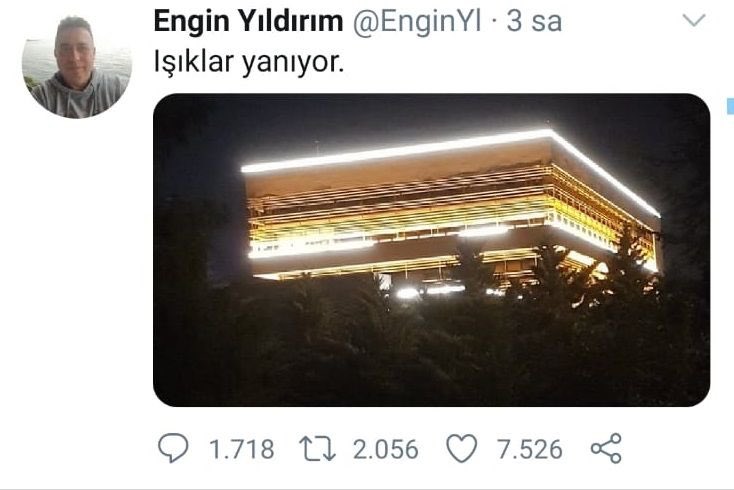 Adam haklı millet ! 
Akşamları bizim evde de “ışıklar yanıyor “ ve akşam 
“ #ışıklarımızhiçsönmüyor “ :))