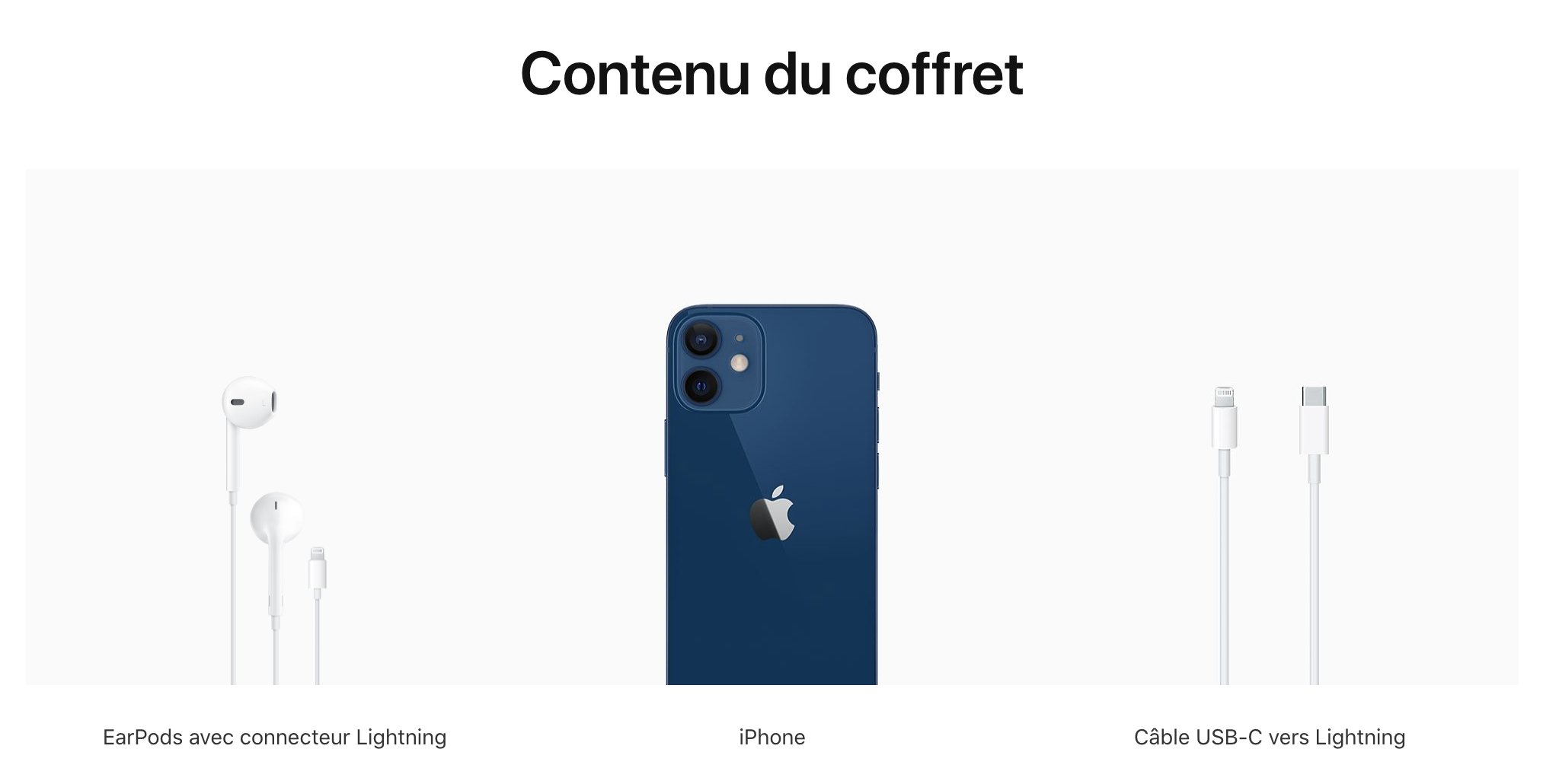 Комплект поставки iphone 12