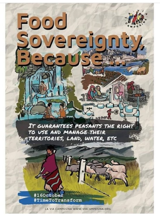 #16october #timetotransform #foodsovereigntynow