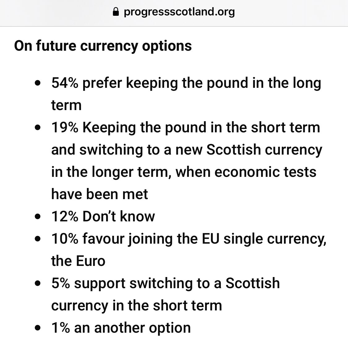 the option most people prefer is not a credible option for an independent country seeking to be in control of its economic destiny - and is certainly incompatible with joining the EU (2/n)