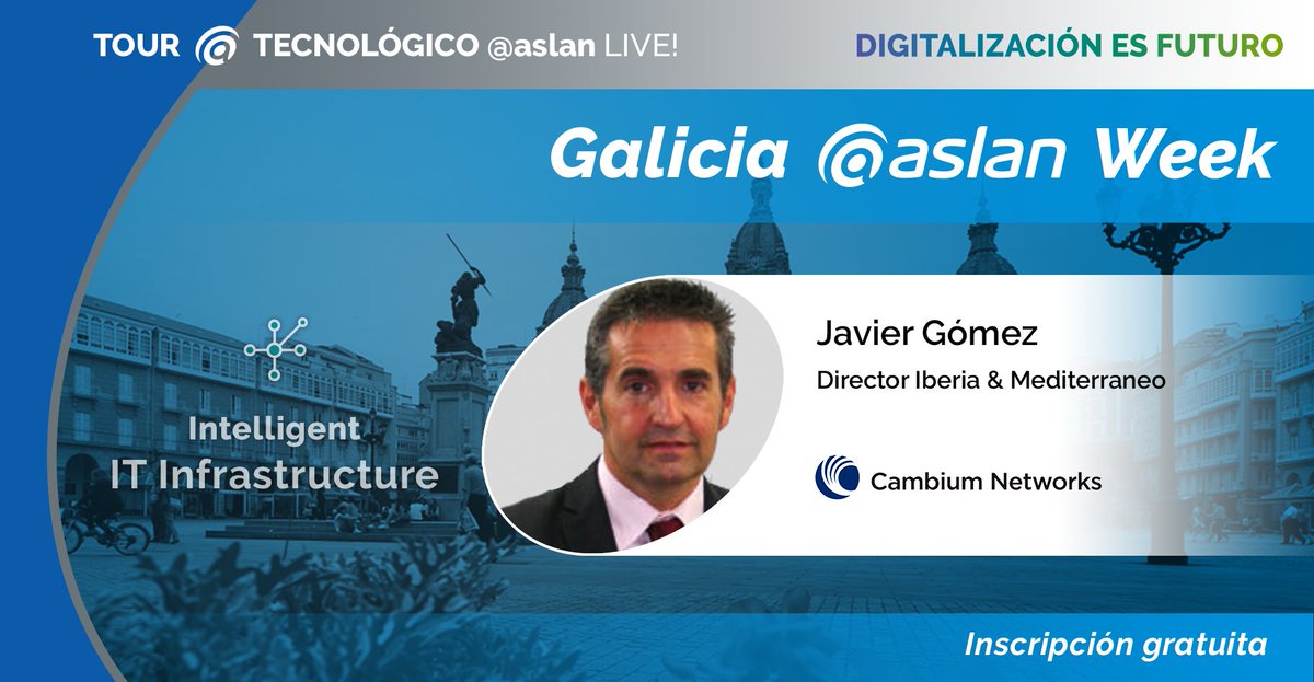 aslan_es's tweet photo. Mañana intervención de Javier Gómez de @CambiumNetworks en #TourASLAN #DigitalizaciónesFuturo". Inscríbete ahora: https://t.co/1t0rAg2pJ7 #IntelligentWorkSpace #IntelligentData #IntelligentITInfrastructure #UneteASLAN https://t.co/Gq2HhLZMgf