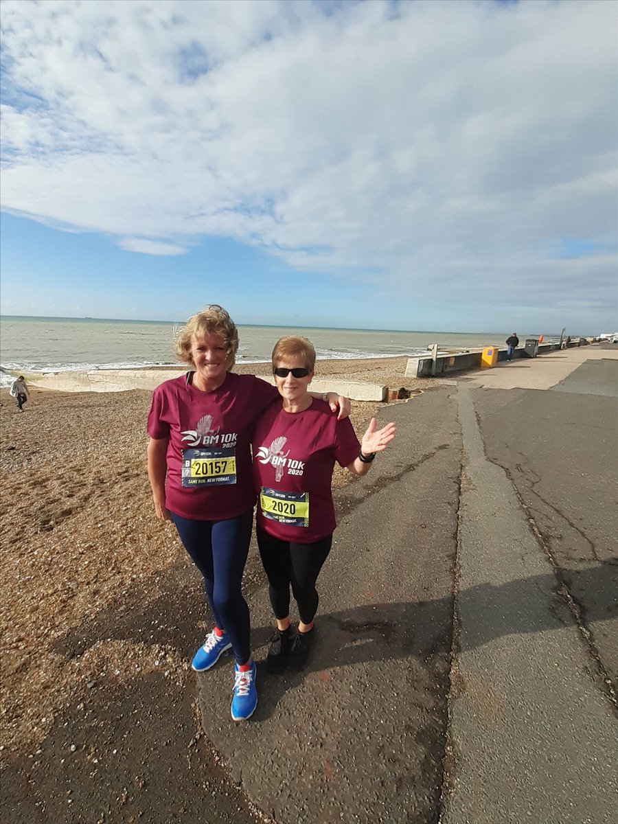 BrightonMarathn's tweet photo. A huge well done to Chris Archer and Brenda Williams who completed their BM10K together along Hove Seafront. 

Amazing to see you both still smiling post-run! 👏🏻

#BMVirtual #BM10KVirtual https://t.co/U3gWUmtzs7