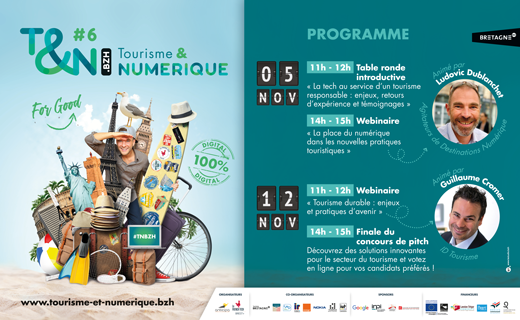 TNbzh #6 : une édition 100% digitale et sur 2 jours!

Le thème : Tourisme &amp; numérique for #good! La #tech au service d’un #tourisme responsable

Table ronde, webinaires inspirants animés par 
<a href="/dublanchet/">Ludovic Dublanchet</a> et <a href="/GiomCromer/">Guillaume Cromer</a> et concours de pitch!

Intéressée.e?👉tn.bzh