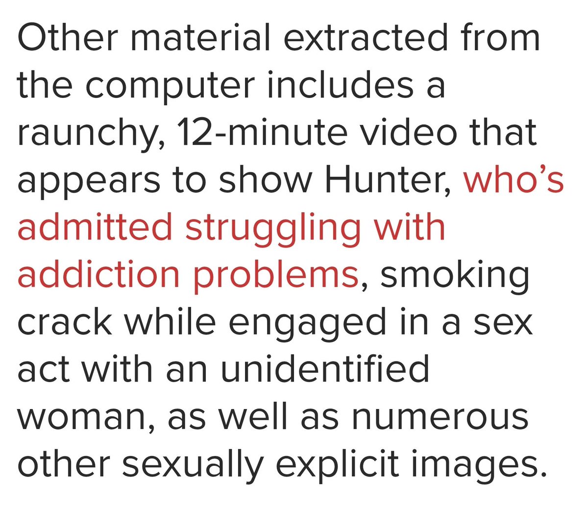 23)This reads like CoRney's Steele Dossier - Hunter Biden Smoking Crack & Doinkin Some Poor Woman - 12 Minute Video