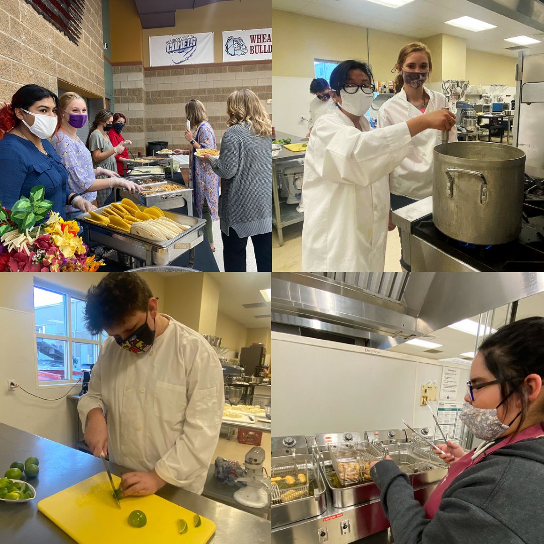 SRTCMonett's tweet image. The Culinary Arts Program had their first catering yesterday for our Scott Tech Counselors Meeting. They knocked Taco Tuesday out of the park! #culinaryarts #scotttech #cte #tacotuesday