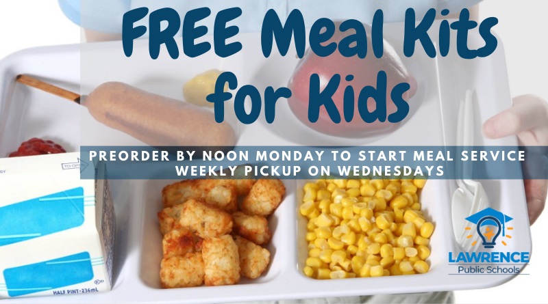 Food Service will change its method of distributing free meals for all kids. The final day of the current distribution of daily grab-and-go meals is FRIDAY, OCTOBER 16. Meals for Friday-Tuesday will be distributed.