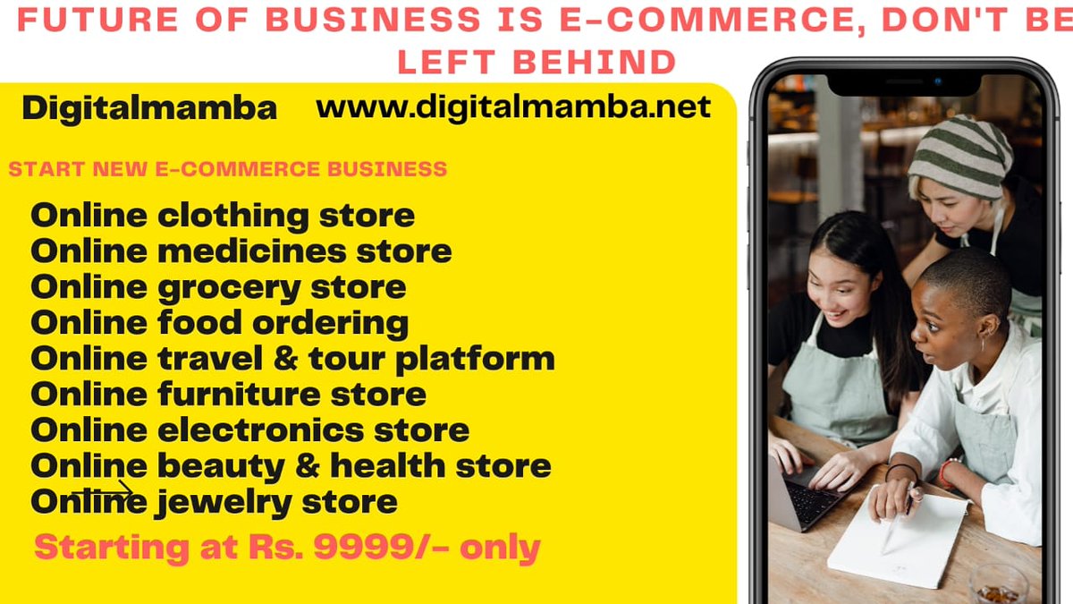 ComDenim99's tweet photo. Get your business online. E-commerce website starting from Rs. 9999/- only

#ecommerce #marketing #business #entrepreneur #digitalmarketing #onlineshopping #fashion #ecommercebusiness #webdesign #website #amazon #b #startup #seo #onlinebusiness #branding #o #online https://t.co/UKwAX96mFq