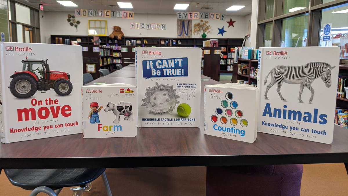NicholsReads's tweet photo. Check out our new beautiful Braille books! @dkbooks @FollettLearning @nicholsfrisco @Nichols_Kinder https://t.co/VnxKJSYp7z