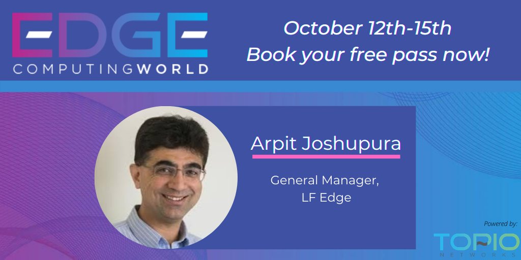 LF_Edge's tweet photo. Day 3 @EdgeCWorld! We can't wait for the Executive Track today. Join us at 1:40 pm PDT for @linuxfoundation's Arpit Joshipura @LF_Edge presentation and panel Q&A afterwards. https://t.co/KBm4pHdynZ #ECW2020 #LFEdge #opensource #edgecomputing https://t.co/PqtjeDlUT9