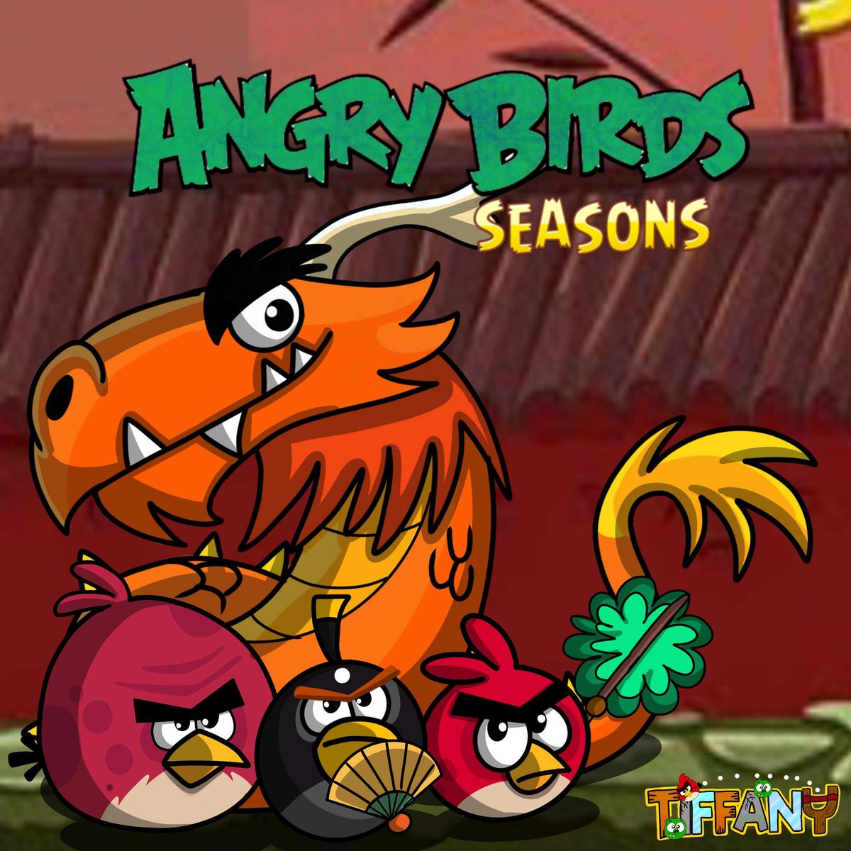 TiffanyArtist56's tweet photo. #WreckTheHalls and #YearOfTheDragon are finally done. #CherryBlossom is next, then #Piglantis! 
#AngryBirdsSeasons 
#AngryBirdsSeasons10 #Seasons10 #angrybirdsfanart #AngryBirdsClassic #fanart #procreate https://t.co/bIEh3iC5oZ