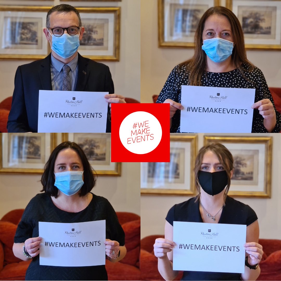 #WeMakeEvents is the champion for all the people in the events industry, creating awareness and understanding of their threats and issues in the current covid climate #RowtonHall #eventsindustry #saveevents #meetingsandevents #meetingsmeanbusiness