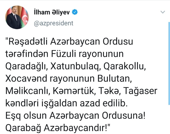 02_leyla's tweet photo. QARABAĞ AZƏRBAYCANDIR! https://t.co/rBAovfJeL5