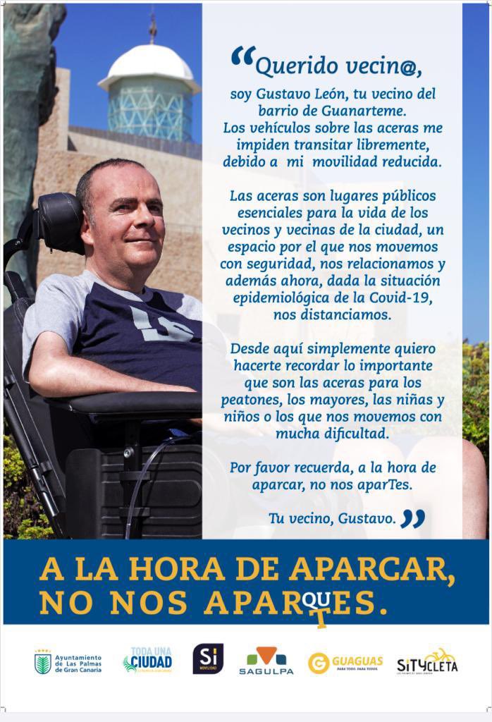 joelleonnava's tweet photo. ¡Multas en zona Guanarteme y @LasCanteras en coches sobre las aceras!  
Hoy todos los que aparcaron sobre las aceras se han encontrado una notificación, es un campaña de sensibilización e informativa ciudadana del @AyuntamientoLPA sobre este tema. https://t.co/rUxRSOaxgZ