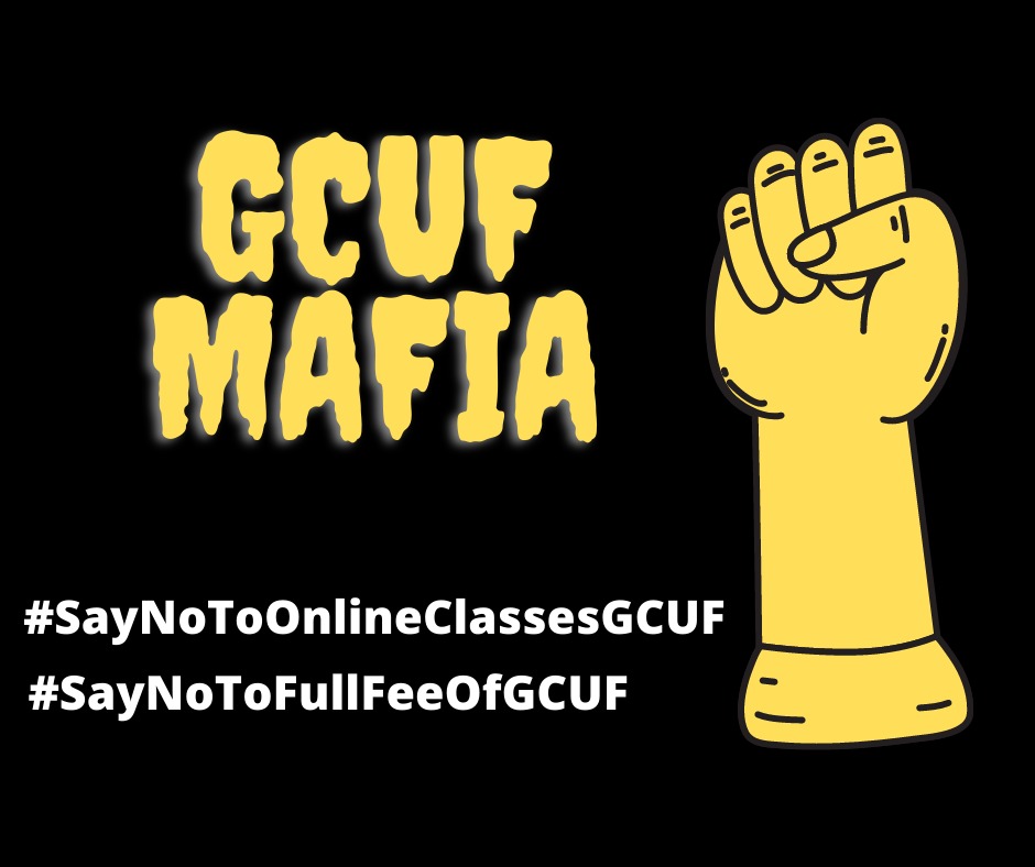 Wolftrader73's tweet photo. GCU Faisalabad has again implemented a poor decision regarding semester fee
Online studies means no use of inside university facilities
So stop snatching extra dues GCUF
#SayNoToFullFeeOfGCUF
@shafqat_mehmood
#SayNoToOtherChargesOfGCUF https://t.co/VPBbcyPHZL