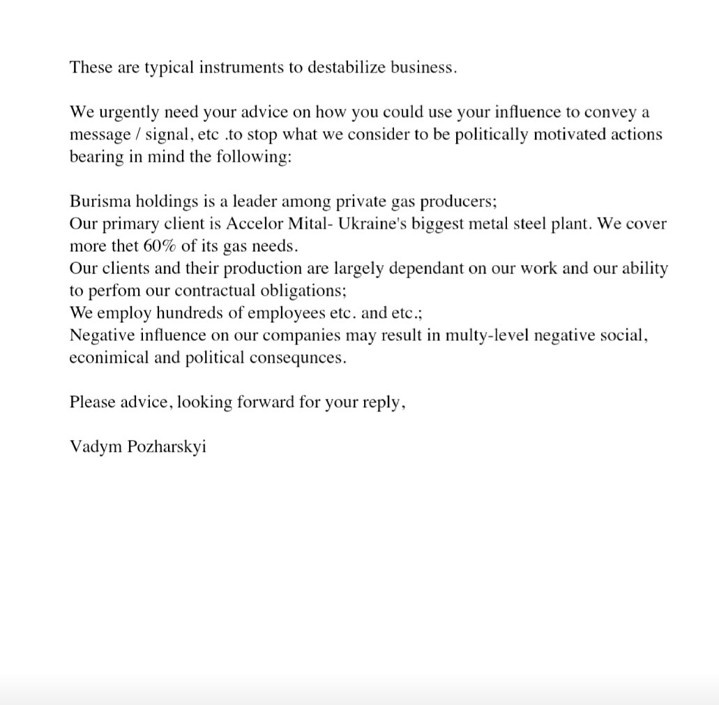 9)Let's Walk Hunter to "school" on His First Big Day as an Official Burisma Board Member May 12, 2014His Very First Assignment for That  $HUGE$ Monthly Stipen? Urgent Calls to Use His Political Influence to Help Burisma Holdings!Devon Archer also pressed.