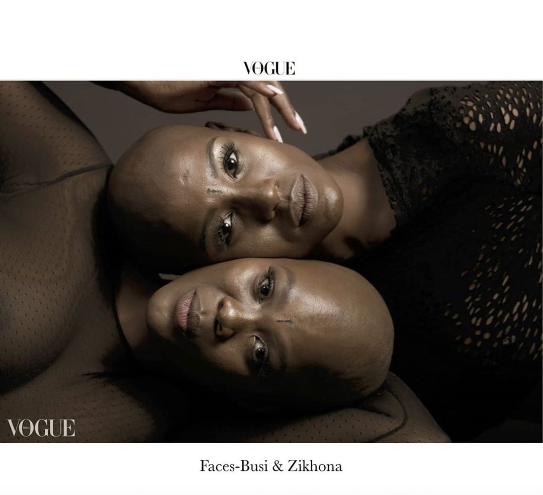   @zikhonaSodlaka &  @Ubusi_lurayi for  @voguemagazine #BeBaldAndFreeDay  #BlackHairIsRoyalty