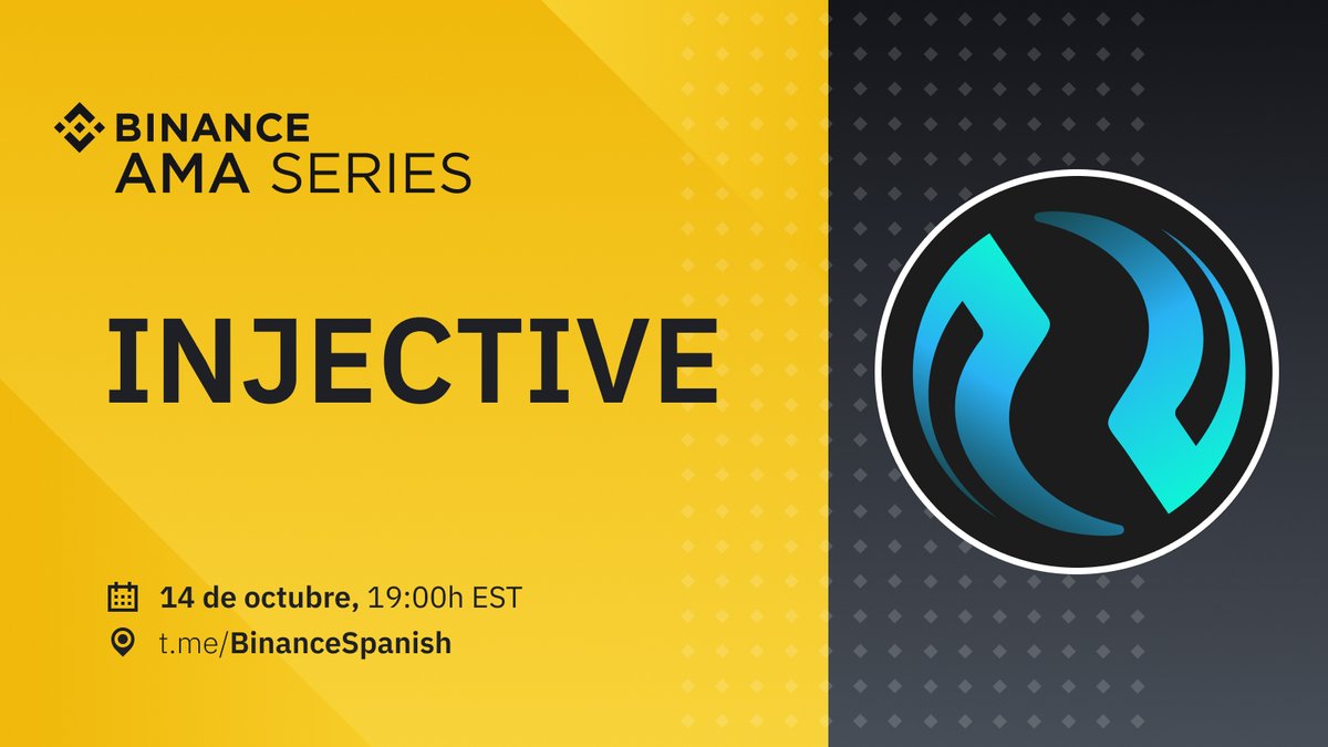 📌¡Hoy! A las 19:00hrs EST: AMA con <a href="/InjectiveLabs/">Injective Labs</a>, prepara tus preguntas para el equipo 🗣️

CONCURSO: Invita a tus amigos y gana parte de $250 USD, serán 8 ganadores💰

1️⃣Haz RT/Comparte
2️⃣Etiqueta 2 amigos
3️⃣Opcional: Escribe tu pregunta al equipo