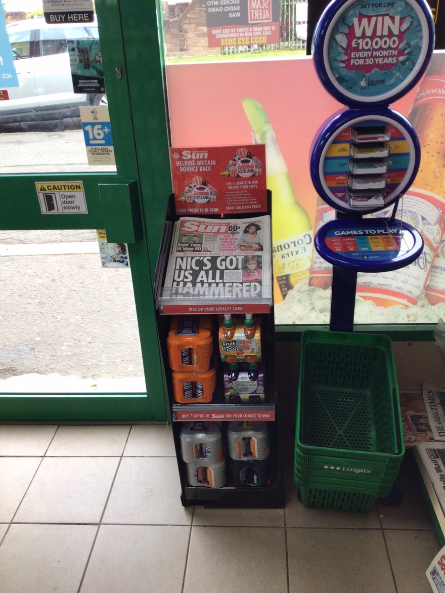 ClaireNewsuk's tweet photo. #BounceBackScotland #minimarket @bellshill
There are more than 1,000 prizes waiting for you! 🎁Pick up your loyalty card from your local retailer @ScottishSun
@Chris_HughesNUK
@NewsUKRetail https://t.co/Hm7D2ezjc1