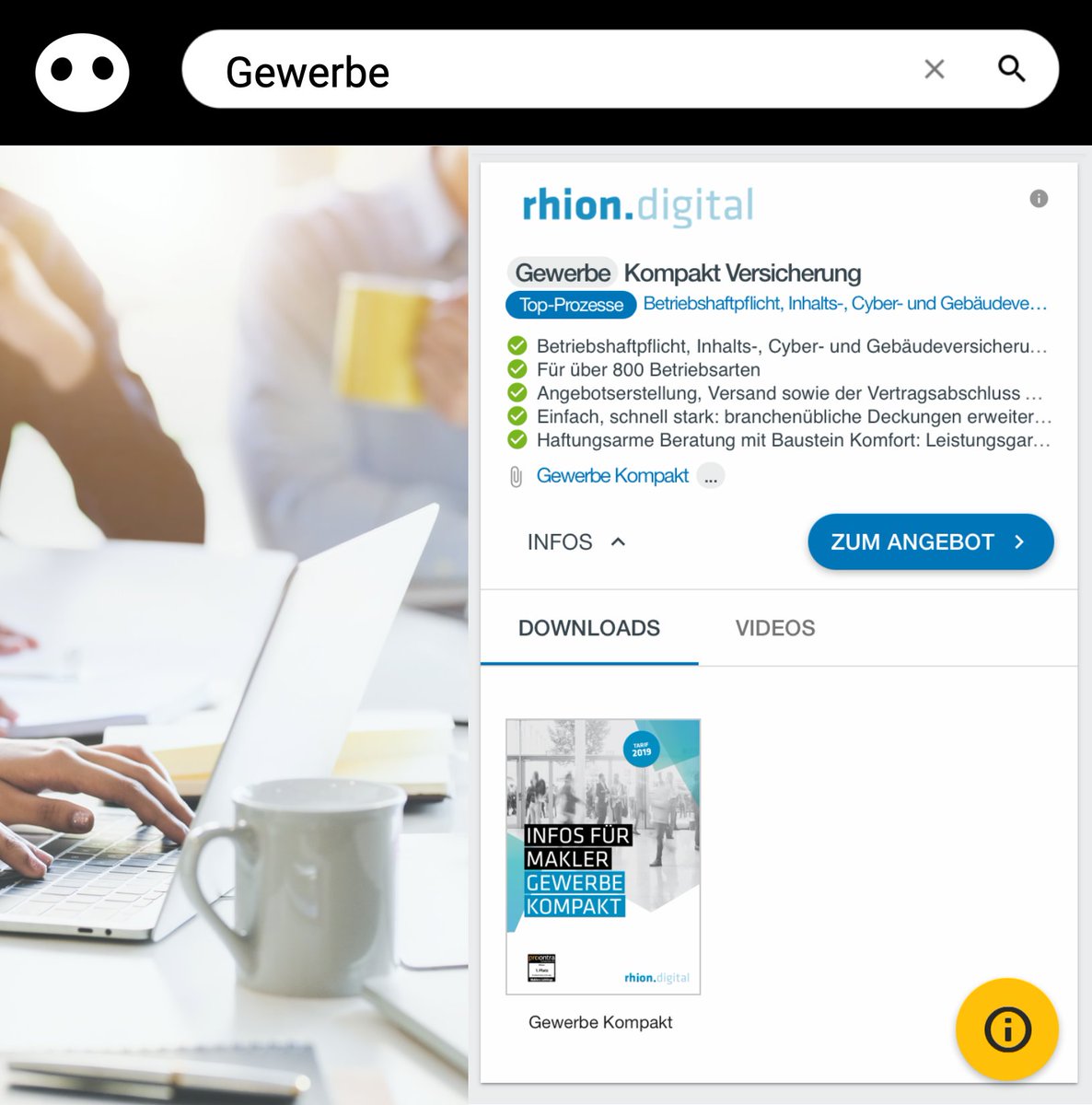 Du suchst für deinen #Gewerbekunden ein Produkt, welches du #individuell zuschneiden kannst? 

rhion.digital bietet ab sofort eine perfekte Lösung an.

Jetzt konfigurieren unter snoopr.de #Gewerbe

#snoopr #rhion.digital #CyberVersicherung #GewerbeGebäude
