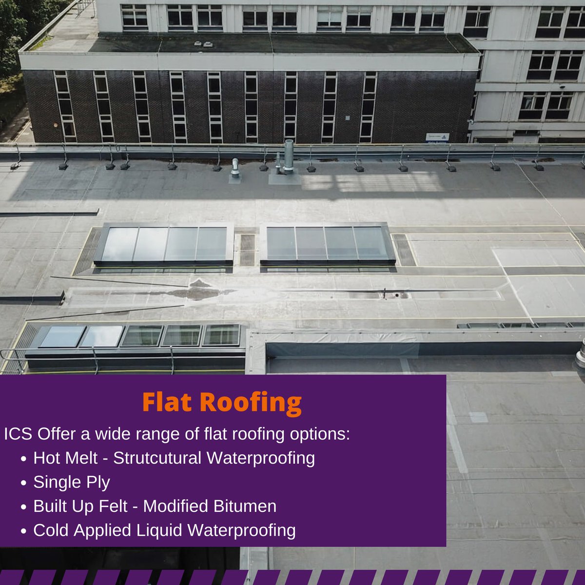IndustrialCon12's tweet photo. We offer a wide range of Flat Roofing Solutions. To find out more, please visit our website or contact us !

https://t.co/CYuQwxQUjs

#teamics #icsroofing #icsprojects #icsupdates 
#icsdeliveringsolutions #industrialconstructionsussex
 #loveconstruction #construction #roofing https://t.co/5fsI9Q6E7r