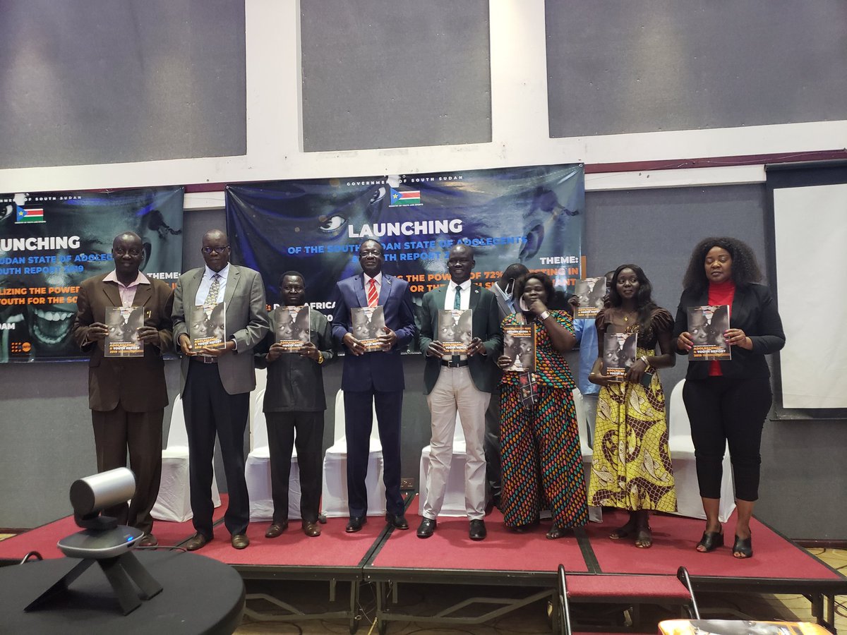 Launched today: The #SouthSudan State of Asolescents &amp; Youth Report 2019 contains information on demography, education, employment and productivity, health, youth participation, media, sports, culture, and peace &amp; conflict mitigation.
#powerof72