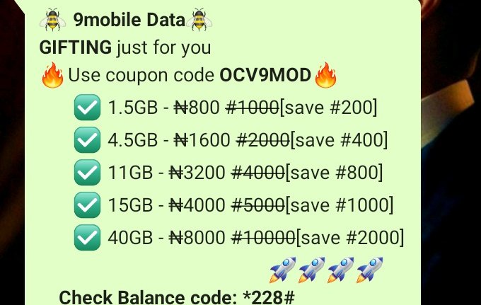 bees_data's tweet photo. In other news. Best data deals for 9mobile. Enjoy, stay connected and #EndSWAT #bees_data #9mobile #cheapdata https://t.co/IgSqyjMvXS