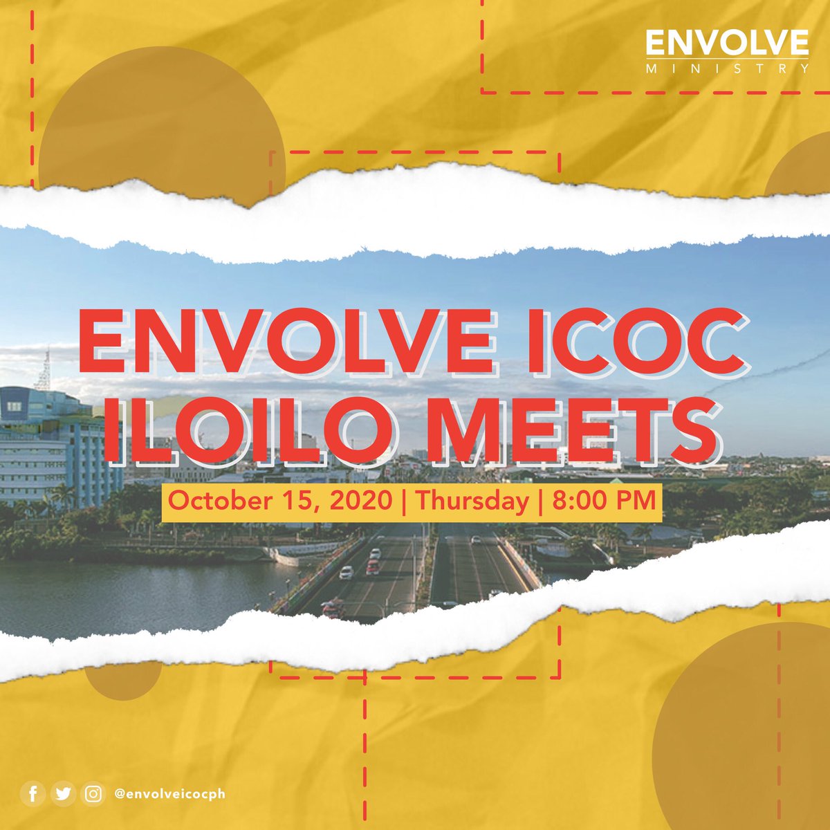 envolveicocph's tweet photo. Learn how to face the unknown in the Envolve ICOC Iloilo Meets! ππ»
Bring your friends with you when you join them tomorrow at 8:00 PM on Zoom. See you there!
#ENVOLVEPH #ICOCPhilippines #ICOC #EnvolveMeets https://t.co/ezPAEBESch