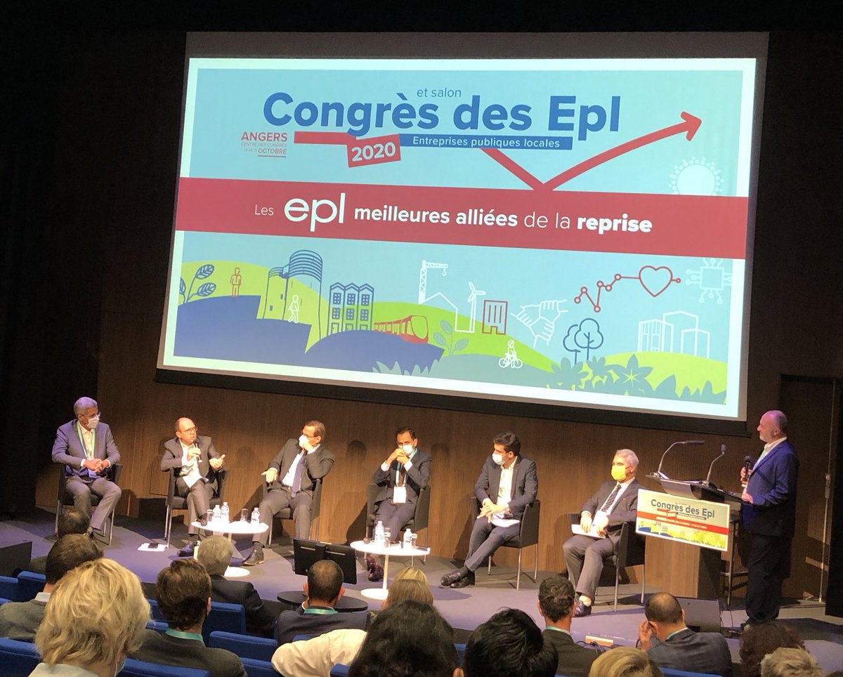Présent au Congrès des Entreprises Publiques Locales à Angers pour envisager au mieux les conditions de la reprise