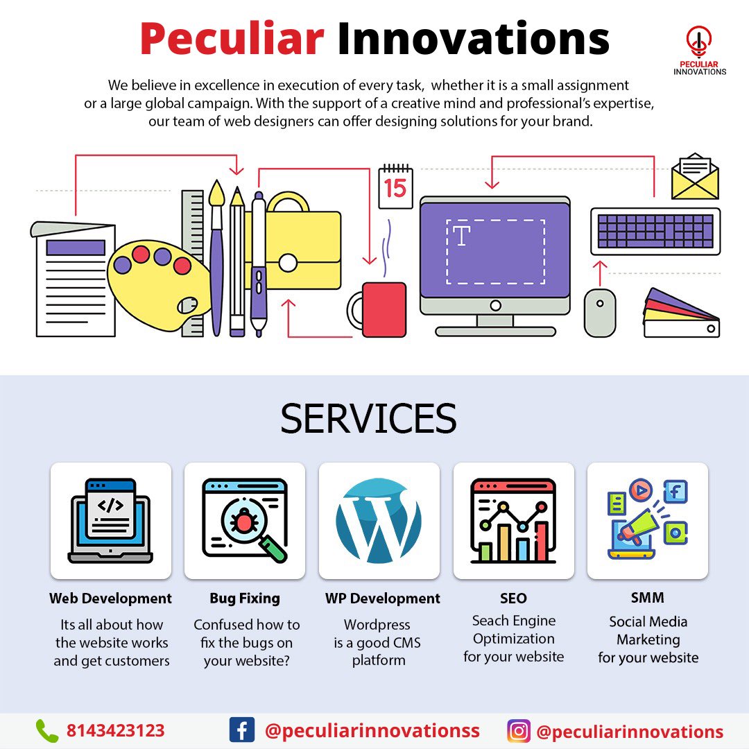 supportpeculiar's tweet image. SERVICES PROVIDED BY US
Follow us @peculiarinnovations
.
#html5 #bootstrap #needadeveloper #needawebsite #service #support #innovation #wordpressdeveloper #wordpressdevelopment #webappdevelopment #webbugfixes #webmaintenance #seo #smm