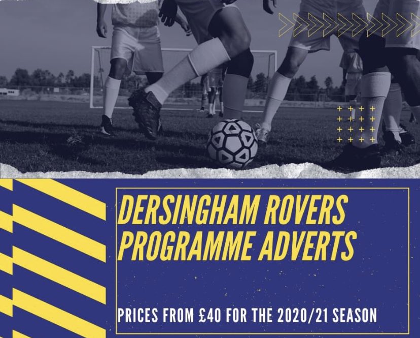 Dersingham Rovers FC (@dersinghamfc) on Twitter photo We still have some advert spaces available in our match day programme in partnership with <a href="/BarnesPrint/">Barnes Print (E.A) Ltd</a>
The programmes have been really high quality and a new popular addition to our match days!
If anyoneโs interested in a space please get in touch.
๐๐ We still have some advert spaces available in our match day programme in partnership with <a href="/BarnesPrint/">Barnes Print (E.A) Ltd</a>
The programmes have been really high quality and a new popular addition to our match days!
If anyoneโs interested in a space please get in touch.
๐๐