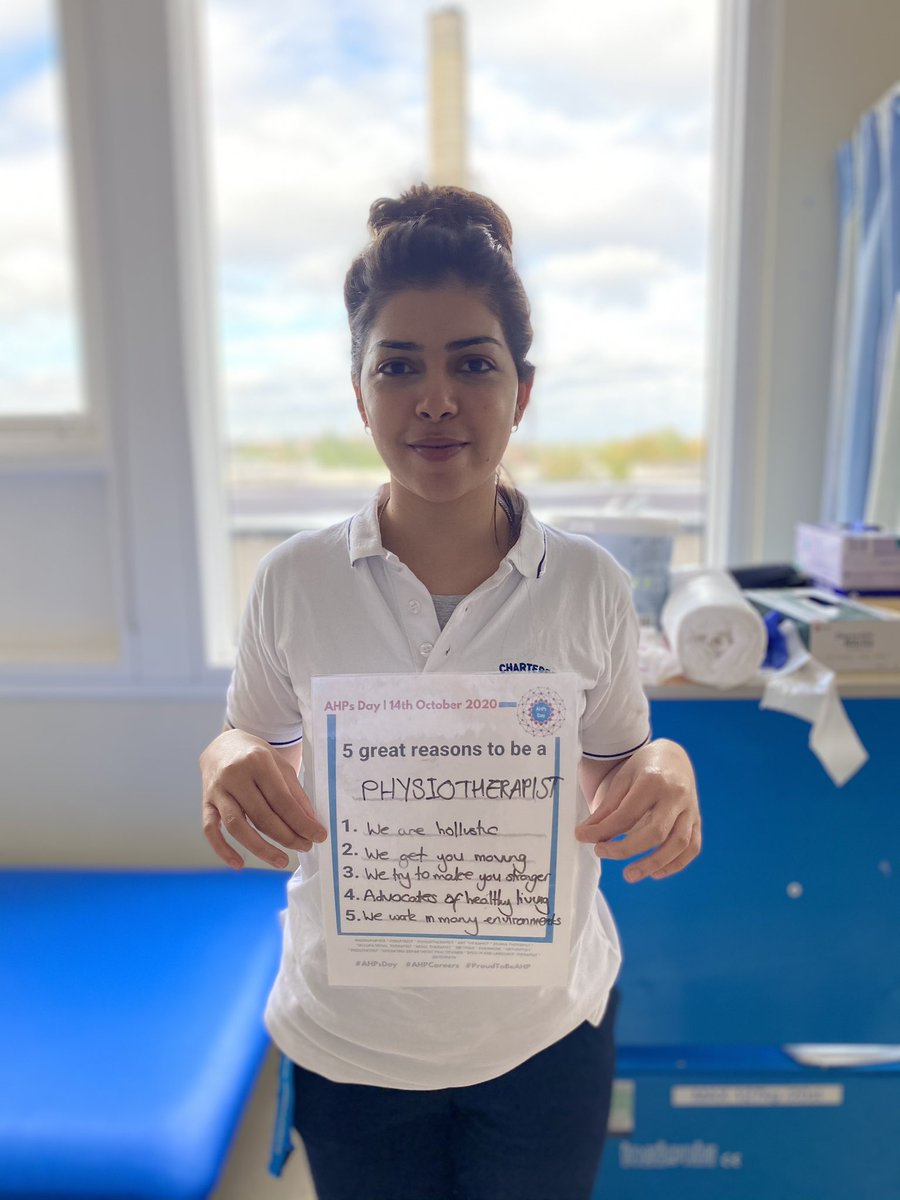 St George's SLTs (@stgspeechies) on Twitter photo To celebrate AHP day we’ve been talking to some of our AHP colleagues about why they love their jobs. First up was Sara our stroke Physiotherapist @StGeorgesTrust <a href="/StGRespPT/">St Georges Resp PT</a> <a href="/StGTraumaPTOT/">StG Trauma Physio/OT</a> #AHPsDay2020 #AHPcareers #ProudToBeAHP To celebrate AHP day we’ve been talking to some of our AHP colleagues about why they love their jobs. First up was Sara our stroke Physiotherapist @StGeorgesTrust <a href="/StGRespPT/">St Georges Resp PT</a> <a href="/StGTraumaPTOT/">StG Trauma Physio/OT</a> #AHPsDay2020 #AHPcareers #ProudToBeAHP