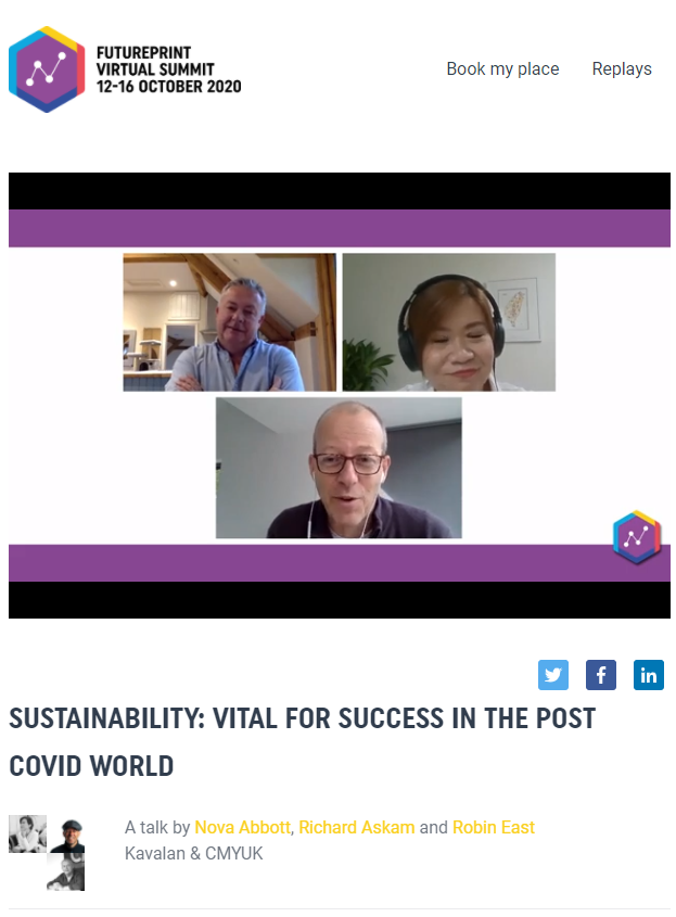 SustainGram's tweet photo. Check out this talk by Nova Abbott, Richard Askam & Robin East - SUSTAINABILITY: VITAL FOR SUCCESS IN THE POST COVID WORLD #FuturePrintVirtualSummit #FPVS2 #brandjournalism #sustainablefuture
https://t.co/YpLfiN7kSf https://t.co/bbEWpC83QA