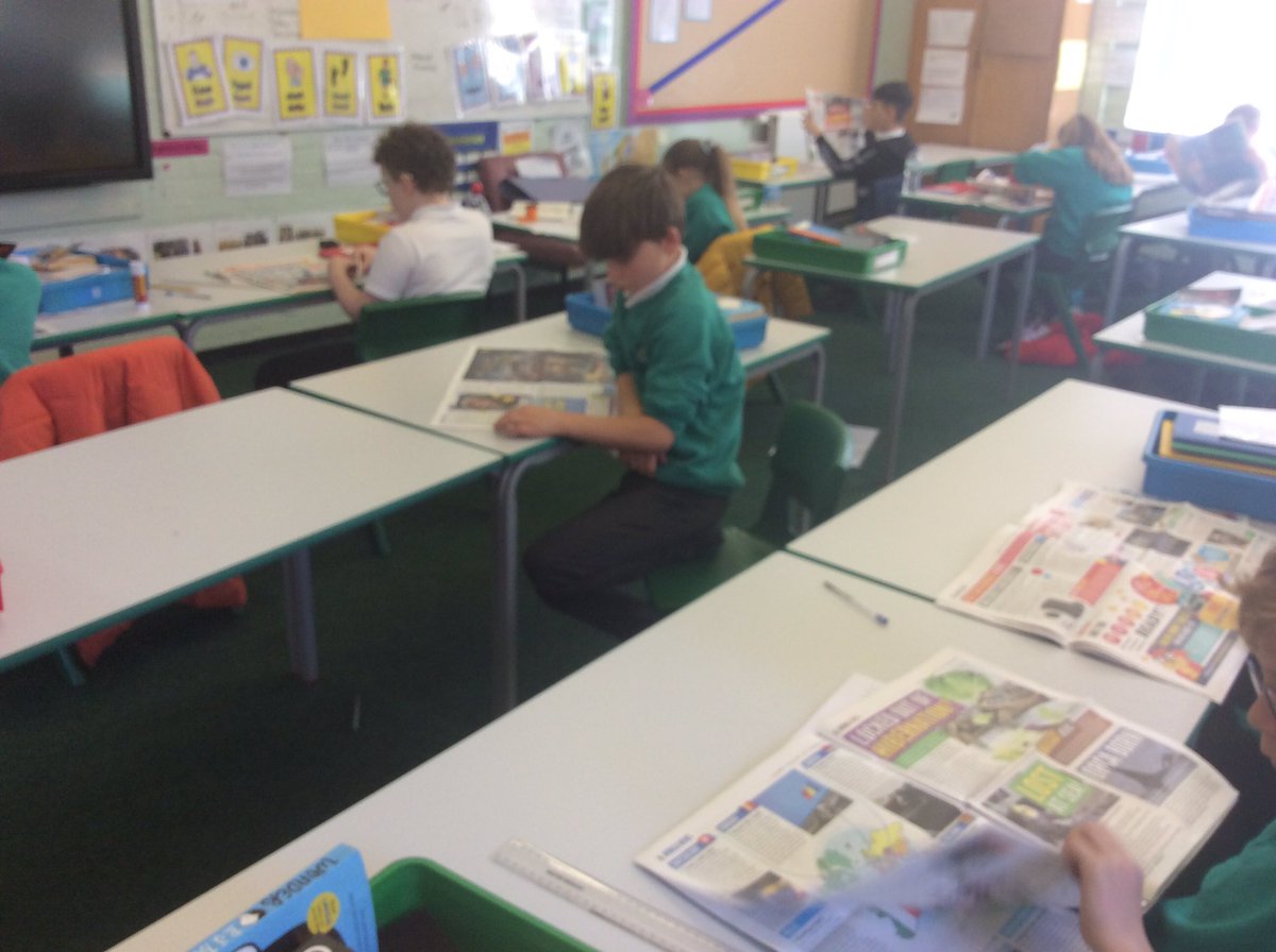 Springwood_Prm's tweet image. #springHarlech are identifying features of a newspaper article during today’s lesson. We are working extremely hard and are learning how to become independent, capable learners.