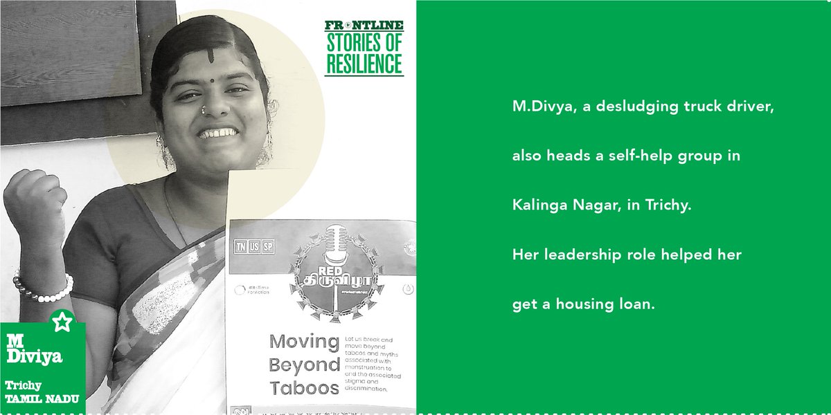 NFSSMalliance's tweet photo. #AtTheFrontline #StoriesOfReslience
A woman of remarkable resilience, Diviya has paved the way through a profession that is traditionally male-dominated – that of a desludging operator. (1/3) https://t.co/znnPFxul7s