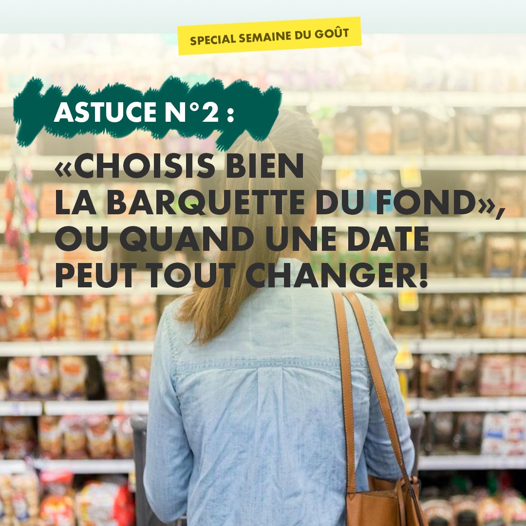 Pendant la semaine du goût, nous vous partageons les astuces de Josette, des idées recettes et des défis antigaspi &gt;&gt; instagram.com/p/CGQF5Fkgq5T/

Aujourd'hui, nous défions la phrase "choisis bien la barquette du fond"!
#SemaineduGout #responsable #antigaspi #consommation