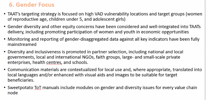 FARAinfo's tweet image. #OFSP&apos;s strategies are focused on #gender #DiversityandInclusion - @Cipotato