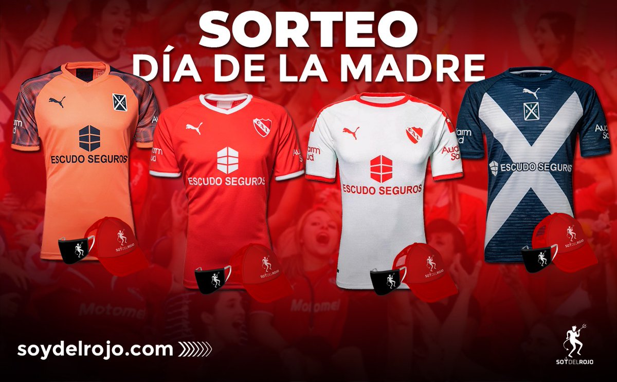 SoydelRojoCom's tweet image. ‼ SORTEO IMPERDIBLE #DíaDeLaMadre 

Sorteamos 4 camisetas, más tapabocas y gorras de SOY DEL ROJO

1er premio: roja
2do premio: blanca
3er premio: azul
4to premio: naranja

1️⃣ Seguí a @SoydelRojoCom
2⃣ Hacé RT 
3️⃣ Mencioná a 3 amigos/as

Sorteo 18/10 
SoydelRojo.com 👹
